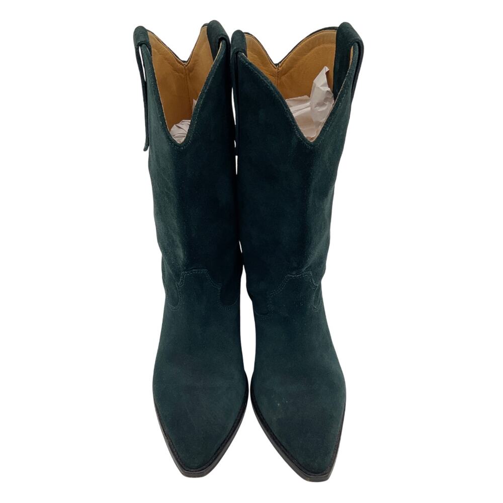 Isabel Marant Suede Green Deurto Ankle Boots Size 39 EU / 9 US - Picture 4 of 7